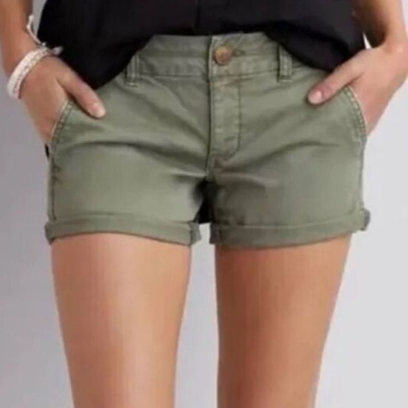 American Eagle Outfitters Pants - American Eagle Army Green Jean Shorts